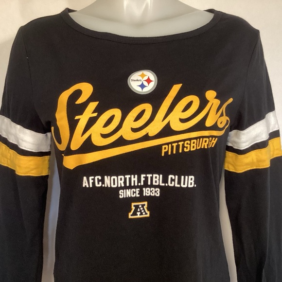 Pittsburgh Steelers Long sleeve Women’s t-shirt size medium Jersey style tee - Picture 2 of 12